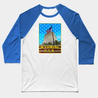 Wyoming USA Baseball T-Shirt